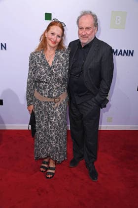Harold Faltermeyer with his girlfriend Birgit Wolff at the BERTELSMANN PARTY 2026 at Bertelsmann s Berlin office on September 10, 2026