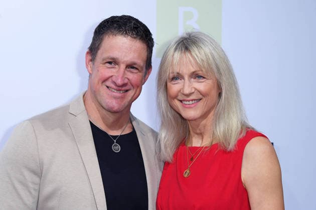 Matthias Steiner with his wife, Inge Steiner, at the BERTELSMANN PARTY 2026 at Bertelsmann s Berlin office on September 10, 2026