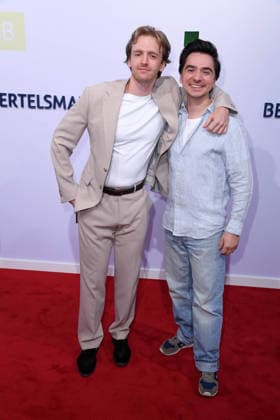 Timur Bartels and Ivo Kortlang at the BERTELSMANN PARTY 2026 at Bertelsmann s Berlin office on September 10, 2026