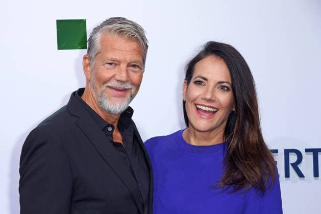 Kai Wiesinger with his girlfriend Bettina Zimmermann at the BERTELSMANN PARTY 2026 at Bertelsmann’s Berlin office on September 10, 2026