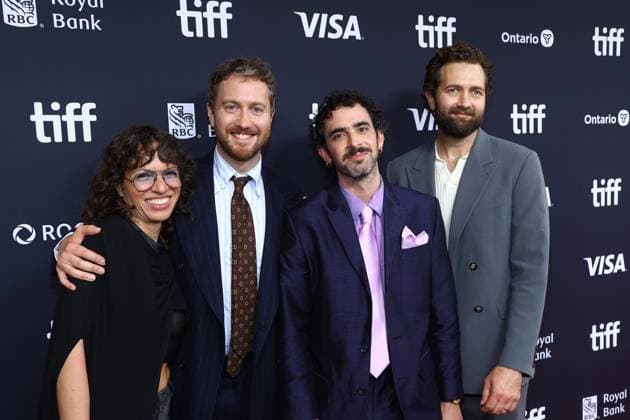 Dimitra Tsingou (Producer), Theo Rhys, (Writer Director), Joss Holden-Rea (Writer Composer), Sam Ritzenberg (Producer) at arrivals for STUFFED Premiere at the Toronto International Film Festival (TIFF) 2026, Royal Alexandra Theatre, Toronto, ON, September 10, 2026. Photo By: JA Everett Collection STUFFED Premiere at the Toronto International Film Festival (TIFF) 2026 PUBLICATIONXNOTxINxCANxCHNxFRAxITAxJPNxNORxPOLxRUSxESPxUKxUSA