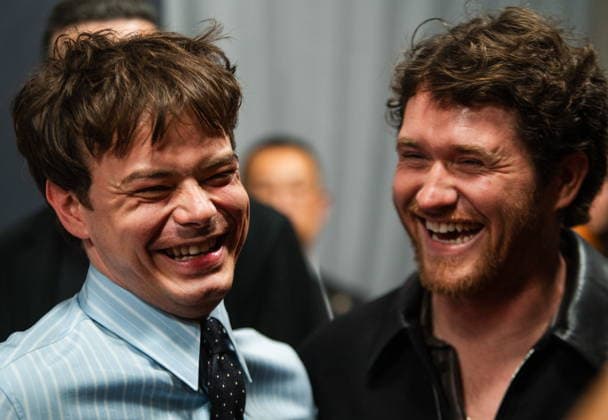 September 10, 2026, Toronto, On, Canada: Charlie Heaton, left, and Rohan Campbell are pictured on the red carpet for Below at the Toronto International Film Festival in Toronto, on Thursday, Sept. 10, 2026. Toronto Canada  - ZUMAc35_ 20260910_zaf_c35_209 Copyright: xLauraxProctorx