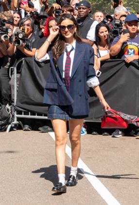 New York, NY, Sept. 10: Victoria Justice at the Tommy Hilfiger Spring Summer 2027 show during New York Fashion Week in NYC on September 10, 2026. Credit: Camara Porter, AdMedia 459576, 2026 09 10  Copyright: xAdMediax STAR_459576_005