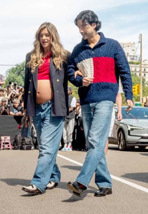 New York, NY, Sept. 10: Carlos Torres and Laura Tobon at the Tommy Hilfiger Spring Summer 2027 show during New York Fashion Week in NYC on September 10, 2026. Credit: Camara Porter, AdMedia 459576, 2026 09 10  Copyright: xAdMediax STAR_459576_013