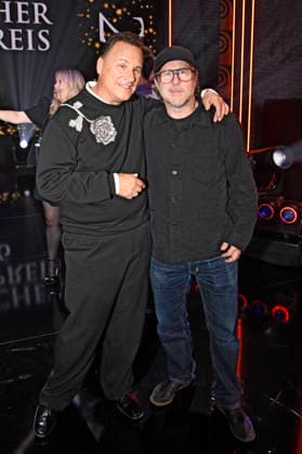 Guido Maria Kretschmer and Bjarne Mädel at the 17th German Radio Awards ceremony in 2026 at the Stage Theater an der Elbe in Hamburg, September 10, 2026 Foto:xC.xNiehausx xFuturexImagex radiopreis_6954