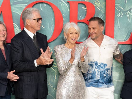 Pierce Brosnan, Dame Helen Mirren and Tom Hardy attends MobLand Season Two - World Premiere at the Odeon Luxe Leicester Square in London, England. UK. Thursday 10th September 2026. Copyright: xJamesxWarrenx MOBLAND - SEASON TWO - WORLD PREIERE 4