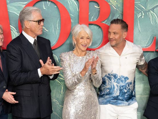 Pierce Brosnan, Dame Helen Mirren and Tom Hardy attends MobLand Season Two - World Premiere at the Odeon Luxe Leicester Square in London, England. UK. Thursday 10th September 2026. Copyright: xJamesxWarrenx MOBLAND - SEASON TWO - WORLD PREIERE 5