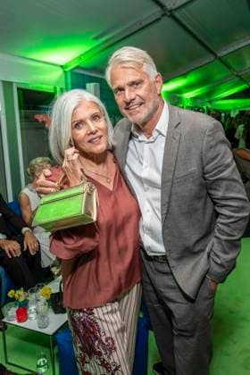 ABB BERTELSMANN s Birgit Schrowange and Frank Spothelfer were guests at the Bertelsmann Party 2026 at the Bertelsmann Repraesentanz on September 10, 2026, in Berlin, Germany