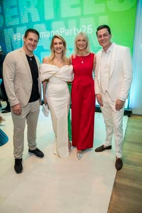 ABB BERTELSMANN Matthias Steiner and Inge Steiner, accompanied by guests, attended the Bertelsmann Party 2026 at the Bertelsmann Repraesentanz on September 10, 2026, in Berlin, Germany