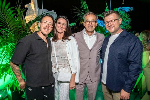 ABB BERTELSMANN Brix Schaumburg, Nadine Sosniok, Jan Sosniok, and Philipp Fleiter were guests at the Bertelsmann Party 2026 at the Bertelsmann Repraesentanz on September 10, 2026, in Berlin, Germany
