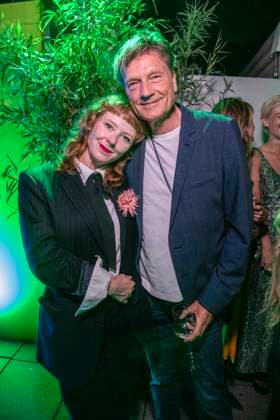 ABB BERTELSMANN: Sarah Bauerett and Roland Suso Richter as guests at the Bertelsmann Party 2026 at the Bertelsmann Repraesentanz on September 10, 2026, in Berlin, Germany