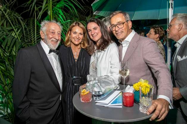 ABB BERTELSMANN: Dieter Hallervorden, Christiane Zander, Nadine Sosniok, and Jan Sosniok were guests at the Bertelsmann Party 2026 at the Bertelsmann Repraesentanz on September 10, 2026, in Berlin, Germany