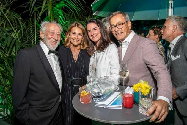 ABB BERTELSMANN: Dieter Hallervorden, Christiane Zander, Nadine Sosniok, and Jan Sosniok were guests at the Bertelsmann Party 2026 at the Bertelsmann Repraesentanz on September 10, 2026, in Berlin, Germany