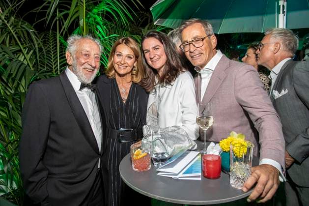 ABB BERTELSMANN: Dieter Hallervorden, Christiane Zander, Nadine Sosniok, and Jan Sosniok were guests at the Bertelsmann Party 2026 held at the Bertelsmann Repraesentanz on September 10, 2026, in Berlin, Germany