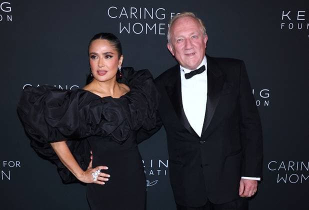 5th Annual Kering Caring For Women - NYC Salma Hayek and François-Henri Pinault attend the 5th Annual Kering Caring For Women at The Pool restaurant in New York, NY on September 10, 2026. Photo by Charles Guerin ABACAPRESS.COM New York City NY United States  Copyright: xGuerinxCharles ABACAx
