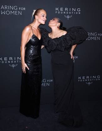 5th Annual Kering Caring For Women - NYC Rita Ora and Salma Hayek attend the 5th Annual Kering Caring For Women at The Pool restaurant in New York, NY on September 10, 2026. Photo by Charles Guerin ABACAPRESS.COM New York City NY United States  Copyright: xGuerinxCharles ABACAx