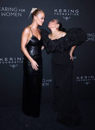 5th Annual Kering Caring For Women - NYC Rita Ora and Salma Hayek attend the 5th Annual Kering Caring For Women at The Pool restaurant in New York, NY on September 10, 2026. Photo by Charles Guerin ABACAPRESS.COM New York City NY United States  Copyright: xGuerinxCharles ABACAx