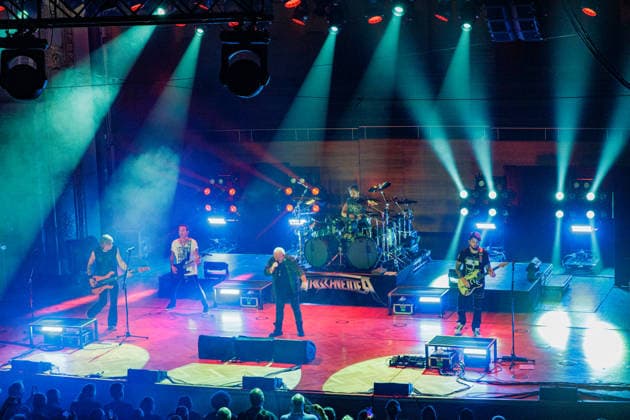 September 10, 2026, Wuppertal: Udo Dirkschneider and his band perform to a sold-out crowd at the historic Stadthalle in Wuppertal, North Rhine-Westphalia, Germany