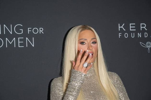 September 10, 2026, New York, New York, United States: Paris Hilton attends.Celebrities attend the Kering Foundation s Caring For Women Dinner at The Pool on September 10, 2026 in New York City. New York United States  - ZUMAs197 20260910_aaa_s197_757 Copyright: xRonxAdarx