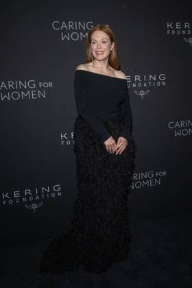 September 10, 2026, New York, New York, United States: Julianne Moore attends.Celebrities attend the Kering Foundation s Caring For Women Dinner at The Pool on September 10, 2026 in New York City. New York United States  - ZUMAs197 20260910_aaa_s197_764 Copyright: xRonxAdarx