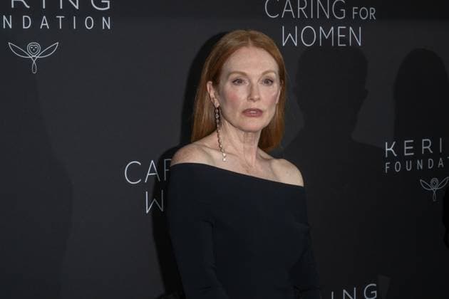 September 10, 2026, New York, New York, United States: Julianne Moore attends.Celebrities attend the Kering Foundation s Caring For Women Dinner at The Pool on September 10, 2026 in New York City. New York United States  - ZUMAs197 20260910_aaa_s197_788 Copyright: xRonxAdarx