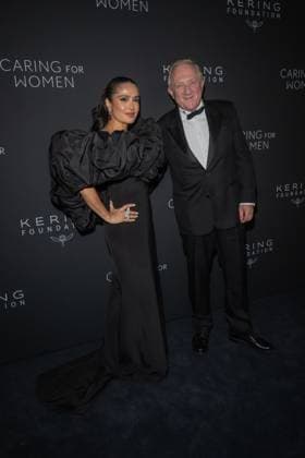 September 10, 2026, New York, New York, United States: (L-R) Salma Hayek and FranoÂßois-Henri Pinault attend.Celebrities attend the Kering Foundation s Caring For Women Dinner at The Pool on September 10, 2026 in New York City. New York United States  - ZUMAs197 20260910_aaa_s197_800 Copyright: xRonxAdarx