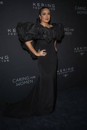 September 10, 2026, New York, New York, United States: Salma Hayek attends.Celebrities attend the Kering Foundation s Caring For Women Dinner at The Pool on September 10, 2026 in New York City. New York United States  - ZUMAs197 20260910_aaa_s197_813 Copyright: xRonxAdarx