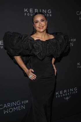 September 10, 2026, New York, New York, United States: Salma Hayek attends.Celebrities attend the Kering Foundation s Caring For Women Dinner at The Pool on September 10, 2026 in New York City. New York United States  - ZUMAs197 20260910_aaa_s197_822 Copyright: xRonxAdarx