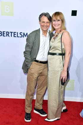 Wolfgang Bahro with his wife, Barbara Bahro, at the 2026 Bertelsmann Party at the Bertelsmann representative office in Berlin on September 10, 2026