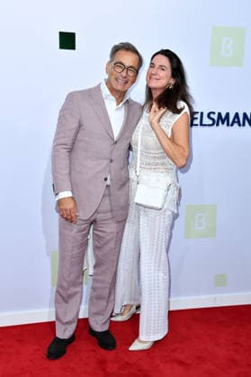 Jan Sosniok with his wife, Nadine Sosniok, at the 2026 Bertelsmann Party at the Bertelsmann representative office in Berlin on September 10, 2026