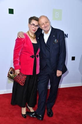 Leonard Lansink with his wife, Maren Muntenbeck, at the 2026 Bertelsmann Party at the Bertelsmann representative office in Berlin on September 10, 2026