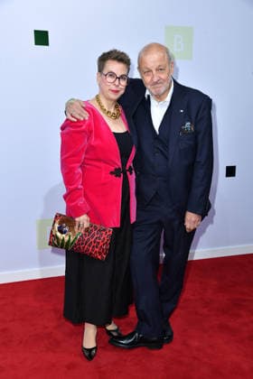 Leonard Lansink with his wife, Maren Muntenbeck, at the 2026 Bertelsmann Party at the Bertelsmann representative office in Berlin on September 10, 2026