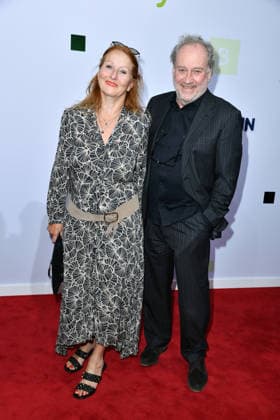 Birgitt Wolff and Harold Faltermeyer at the 2026 Bertelsmann Party at the Bertelsmann Representative Office in Berlin on September 10, 2026