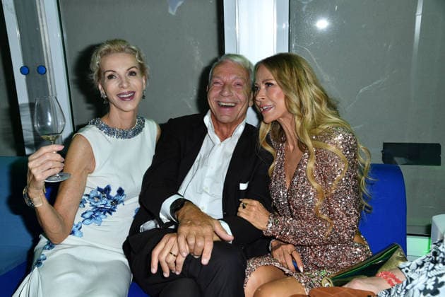 Grit Weiss, Jo Groebel, and Jenny Elvers at the 2026 Bertelsmann Party at the Bertelsmann Representative Office in Berlin on September 10, 2026