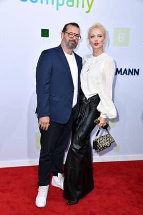 Christian Möstl and Franziska Knuppe at the Bertelsmann Party 2026 at the Bertelsmann office in Berlin on September 10, 2026