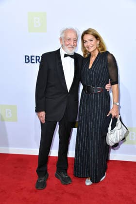 Dieter Hallervorden with his wife, Christiane Zander, at the 2026 Bertelsmann Party at the Bertelsmann representative office in Berlin on September 10, 2026
