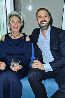Princess Gloria von Thurn und Taxis and Daniel Funke at the 2026 Bertelsmann Party at the Bertelsmann representative office in Berlin on September 10, 2026
