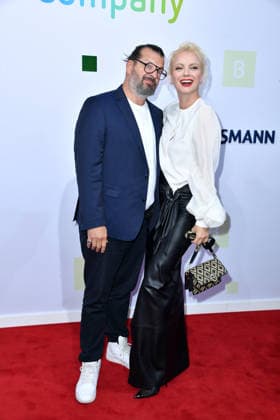 Christian Möstl and Franziska Knuppe at the Bertelsmann Party 2026 at the Bertelsmann office in Berlin on September 10, 2026