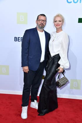 Christian Möstl and Franziska Knuppe at the Bertelsmann Party 2026 at the Bertelsmann office in Berlin on September 10, 2026