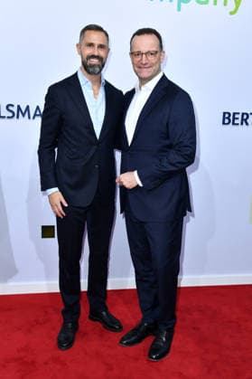 Daniel Funke and Jens Spahn at the Bertelsmann Party 2026 at the Bertelsmann Representative Office in Berlin on September 10, 2026