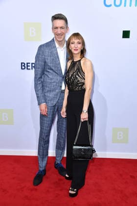 Steffen Hallaschka with his wife, Anne Kathrin Hallaschka, at the 2026 Bertelsmann Party at the Bertelsmann representative office in Berlin on September 10, 2026