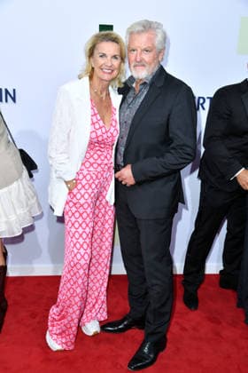 Hera Lind with her husband Engelbert Lainer at the 2026 Bertelsmann Party at the Bertelsmann representative office in Berlin on September 10, 2026