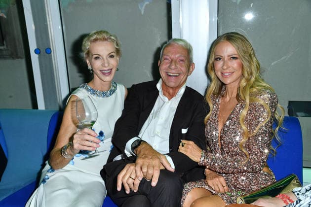 Grit Weiss, Jo Groebel, and Jenny Elvers at the 2026 Bertelsmann Party at the Bertelsmann office in Berlin on September 10, 2026