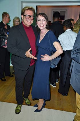 Francis Fulton Smith and Anna Maria Kaufmann at the 2026 Bertelsmann Party at the Bertelsmann Representative Office in Berlin on September 10, 2026