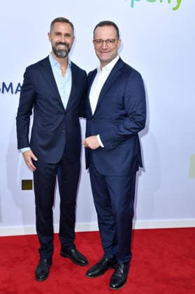 Daniel Funke and Jens Spahn at the Bertelsmann Party 2026 at the Bertelsmann representative office in Berlin on September 10, 2026