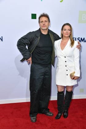Hendrik Duryn with his daughter Nina Gummich at the 2026 Bertelsmann Party at the Bertelsmann representative office in Berlin on September 10, 2026
