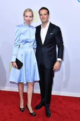 Thomas Coesfeld and Marie Josefien Schneider at the 2026 Bertelsmann Party at the Bertelsmann representative office in Berlin on September 10, 2026