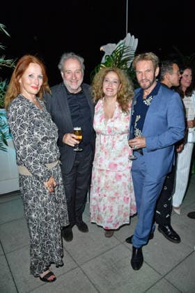 Birgitt Wolff, Harold Faltermeyer, Patricia Lueger, and Thure Riefenstein at the 2026 Bertelsmann Party at the Bertelsmann representative office in Berlin on September 10, 2026