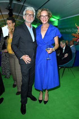 Dominic Raacke and Alexandra Rohleder at the 2026 Bertelsmann Party at the Bertelsmann Representative Office in Berlin on September 10, 2026