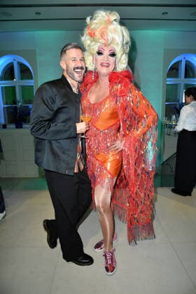 Jochen Schropp and Olivia Jones at the 2026 Bertelsmann Party at the Bertelsmann Representative Office in Berlin on September 10, 2026